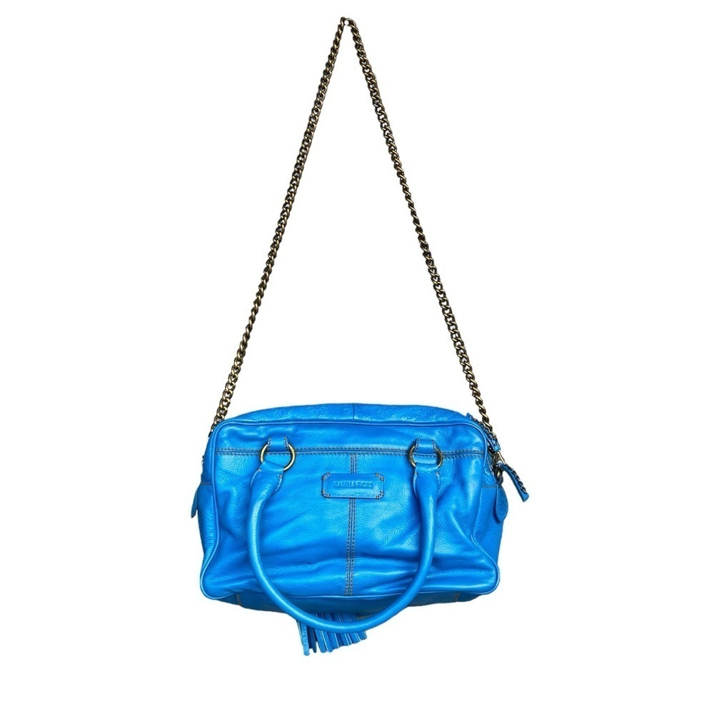 Isabella Fiore Top Zip Shoulder Bag Blue Bell NWT​​​​​ - Picture 4 of 10